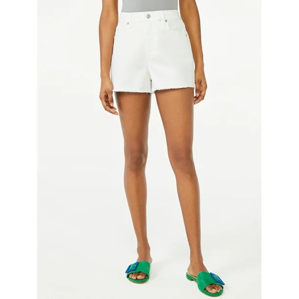 Scoop Women's Charlotte Vintage High-Rise Shorts - Walmart.com | Walmart (US)