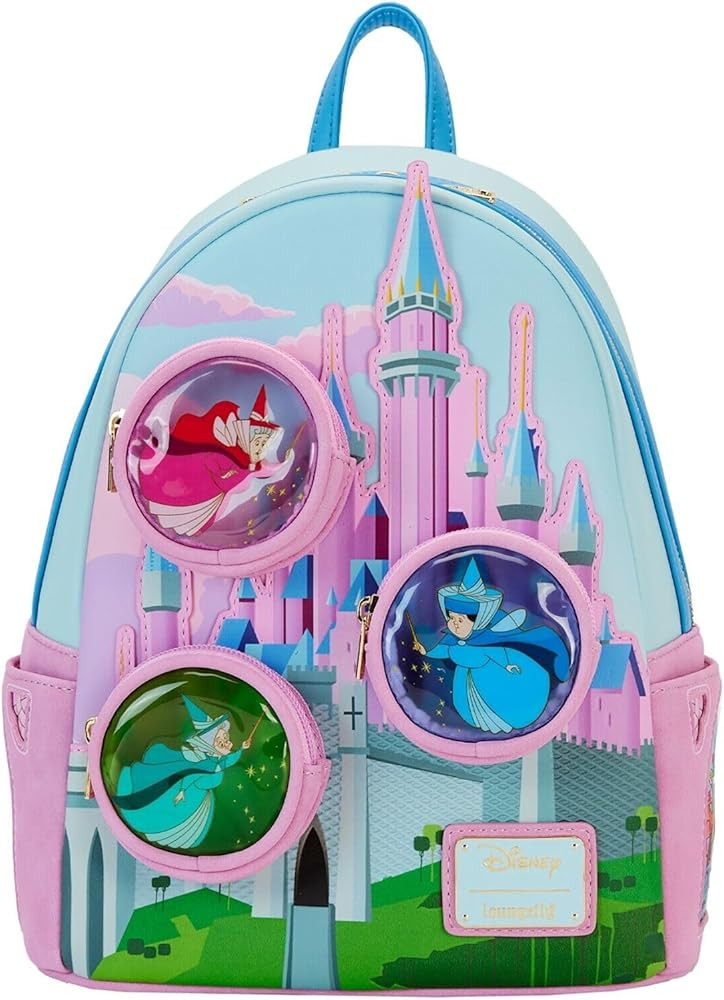 Loungefly Disney Sleeping Beauty Stained Glass Castle Mini Backpack | Amazon (US)