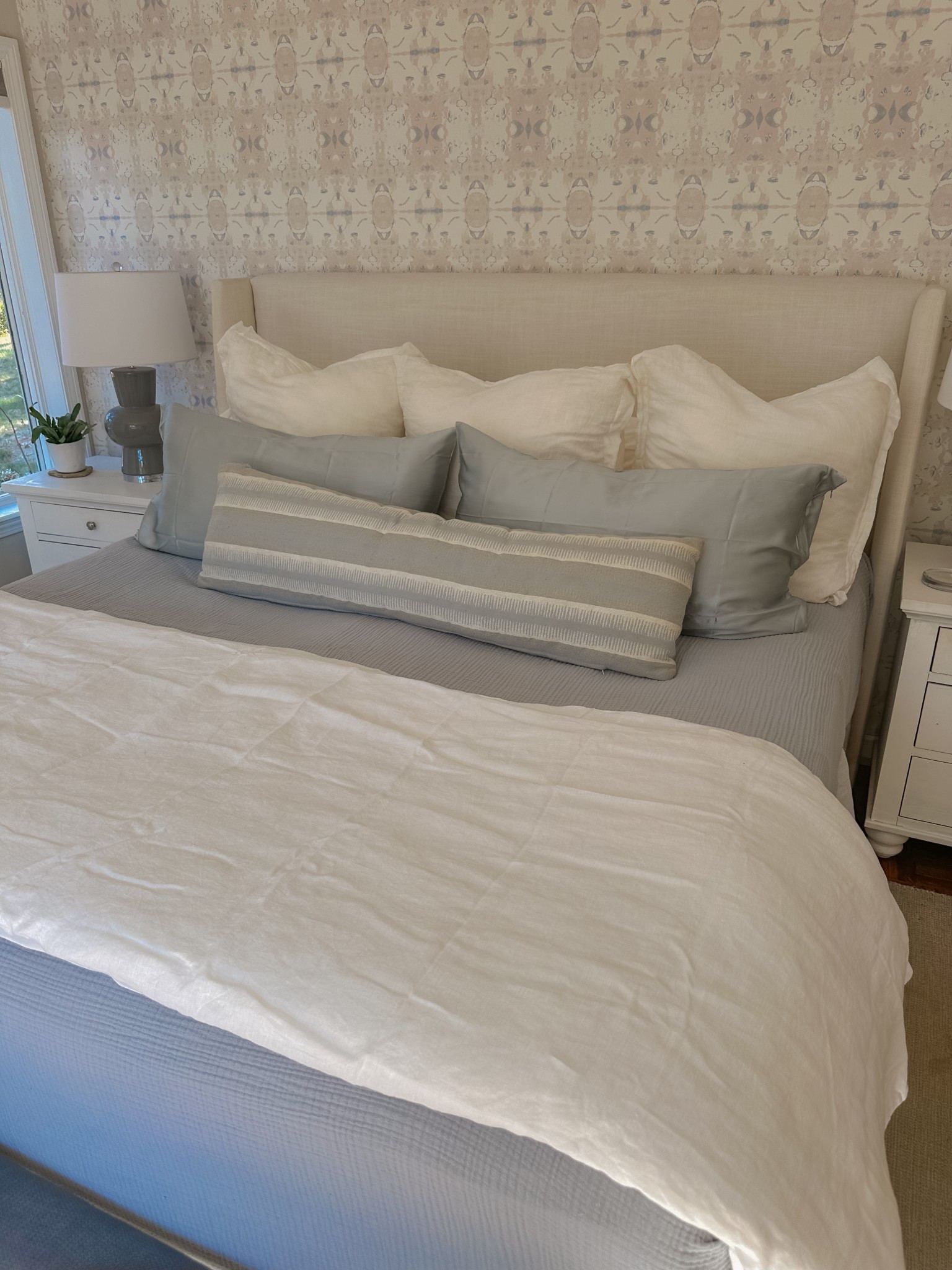 Spring bedding refresh; use code INFG-25BRIANNEBOSTON10 for 10% off any Quince items for new customers

#bedding #neutralbedding #whitebedding #quincebedding 

#LTKHome