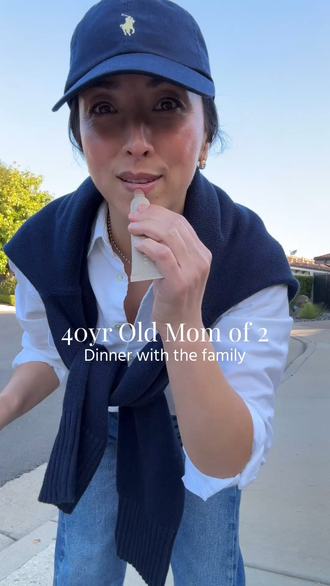40yr old mom of 2 - what I wore to dinner with my parents + kids. This was a run-out-the-door outfit. AYR deep end shirt always makes me feel polished. 

AYR deep end shirt xs
Everlane cotton sweater xs
AGOLDE Luna jeans 25 - cut hems
Staud flats 35
DeMellier bag medium
Polo Hat
Dorsey Maxwell earrings medium
Dorsey James necklace 15"

#LTKmomlife #LTKPetite #LTKootd