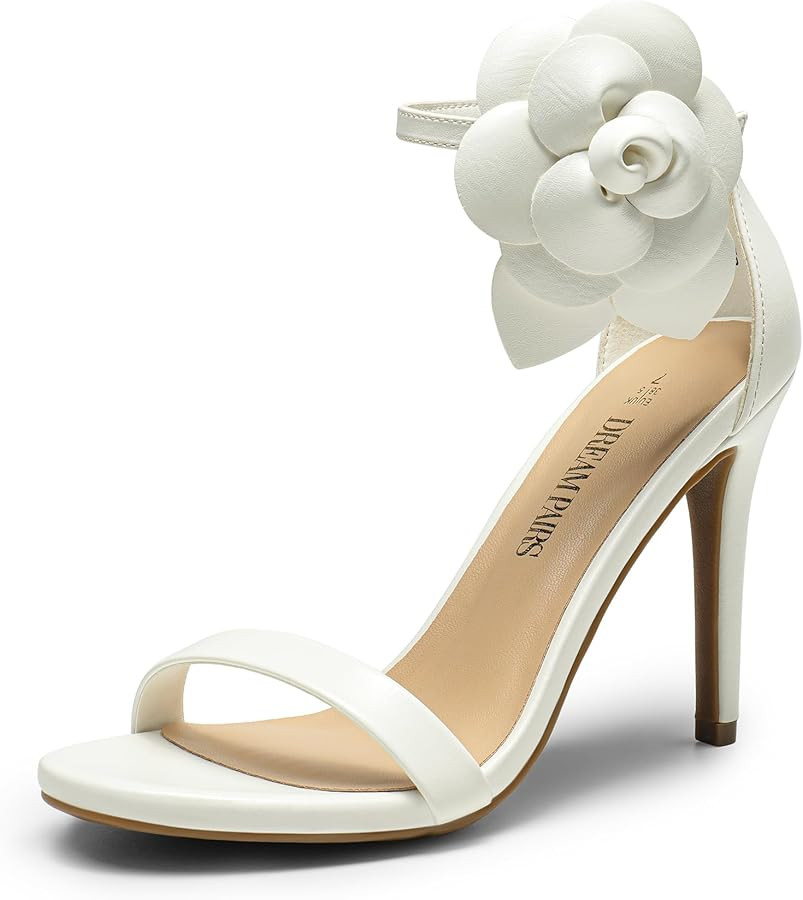 DREAM PAIRS Women's Open Toe High Heels Stiletto Heeled Sandals Sexy Dressy Shoes | Amazon (US)