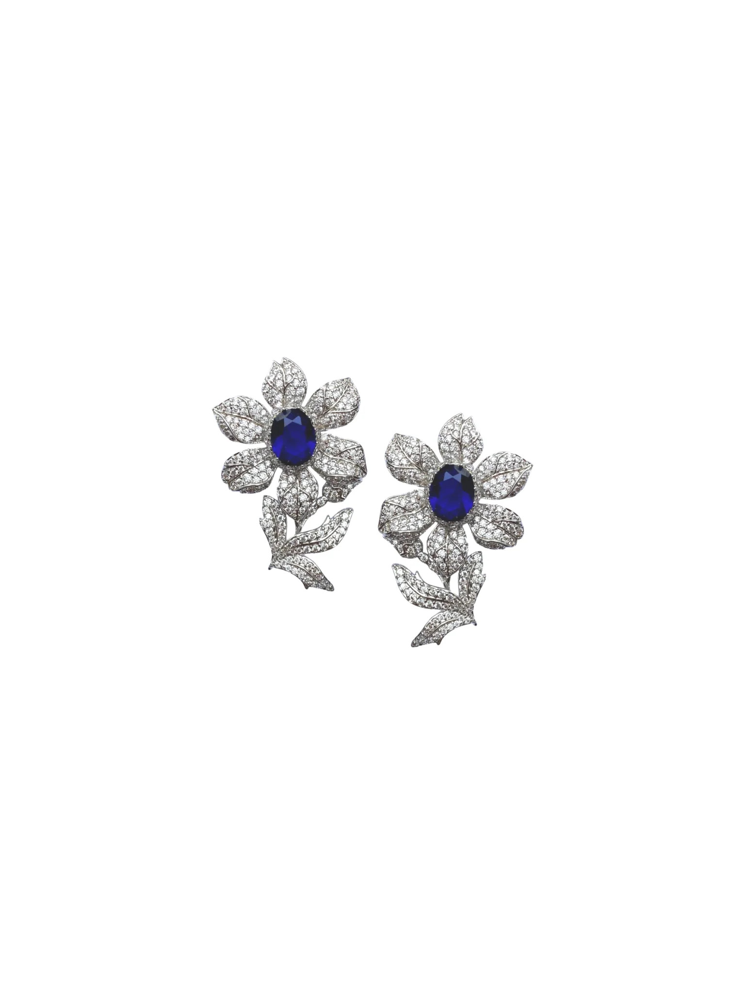 London Blue Embellished Flower | Nicola Bathie Jewelry