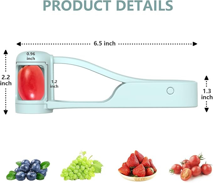 Grape Cutter/Slicer for Toddlers Baby,Grape Cherry Tomato Strawberry Cutter Quarter Fruit Slicer ... | Amazon (US)