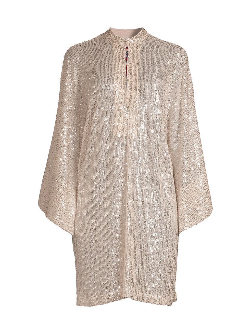 Sequin-Embroidered Knee-Length Caftan | Saks Fifth Avenue
