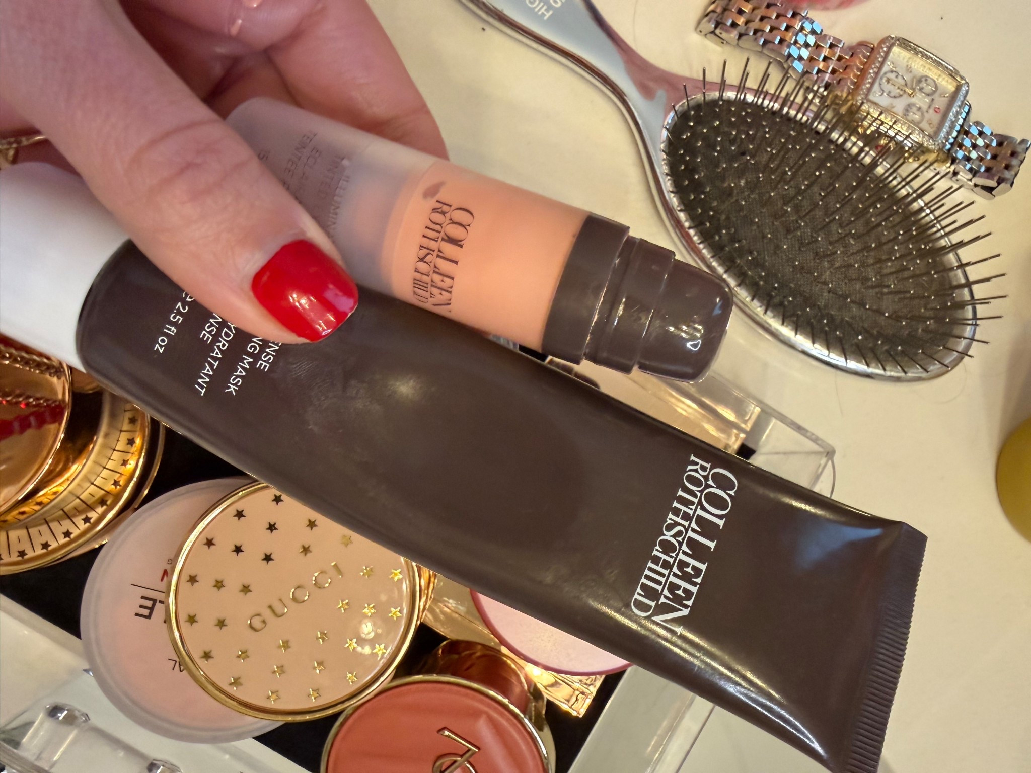 Two of my travel bag must have I love these for eliminating and hydrating and keeping my skin looking good while I’m traveling these are on sale right now, but you can also try to use my code THEMOMINSTYLE20￼

#LTKBeauty #LTKOver40