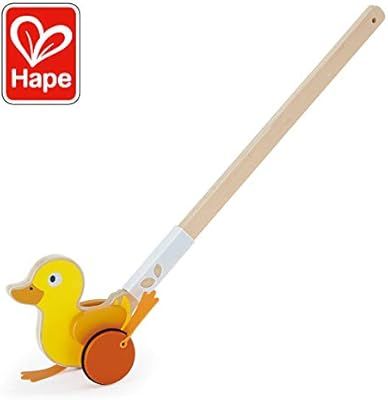 Hape Ducky Push Pal| Wooden Push-Along Ducky, Baby Walker Push Toy | Amazon (US)