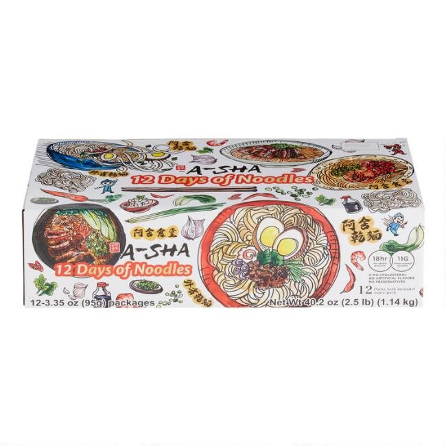 A-Sha 12 Days of Noodles Mandarin Style Variety 12 Pack | World Market