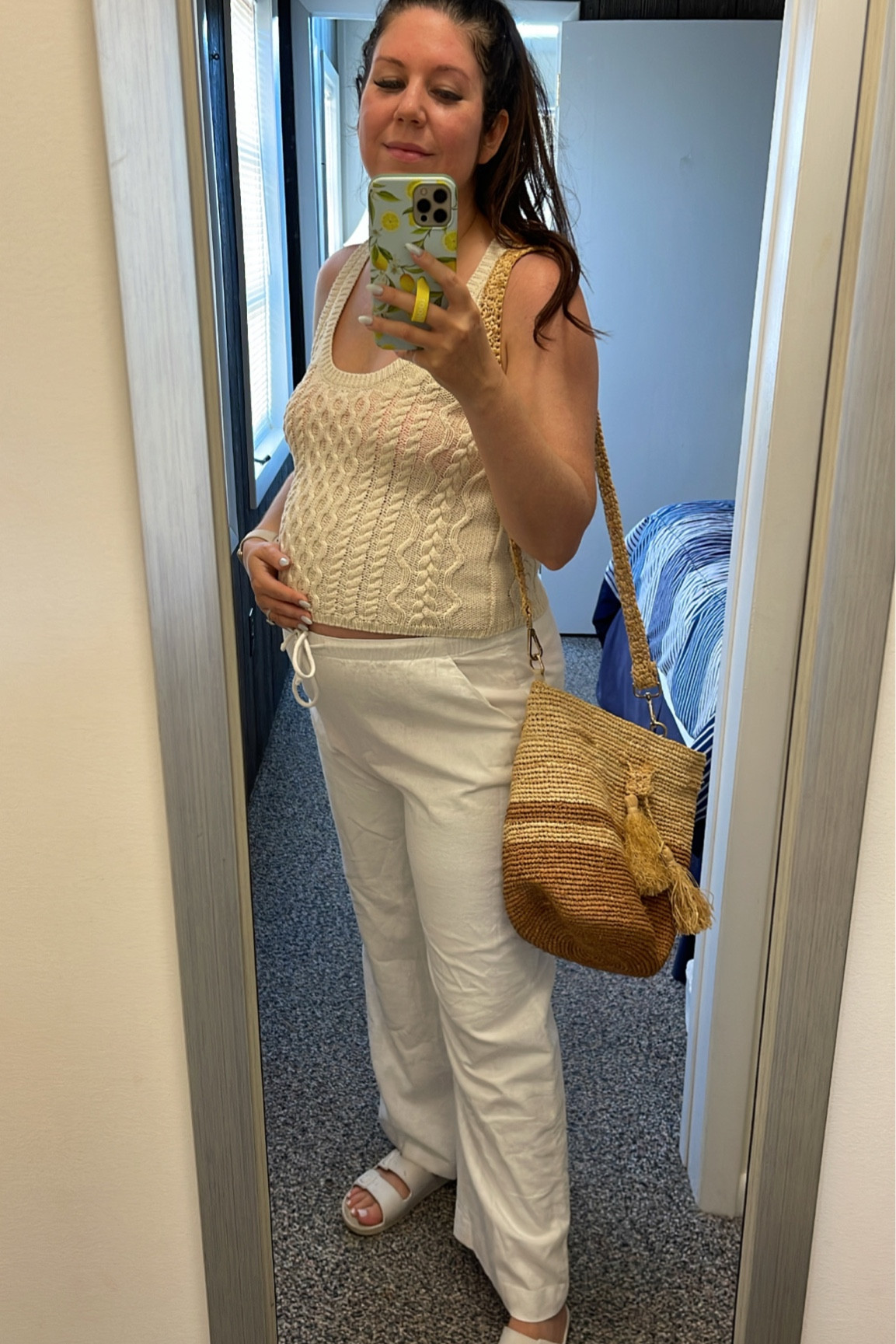Bump friendly fall transition beach outfit, maternity

Sweater tank, white linen drawstring pants

#LTKbump #LTKstyletip #LTKSeasonal