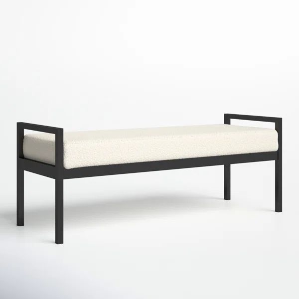 Loxe Sherpa Upholstered Bench | Wayfair North America