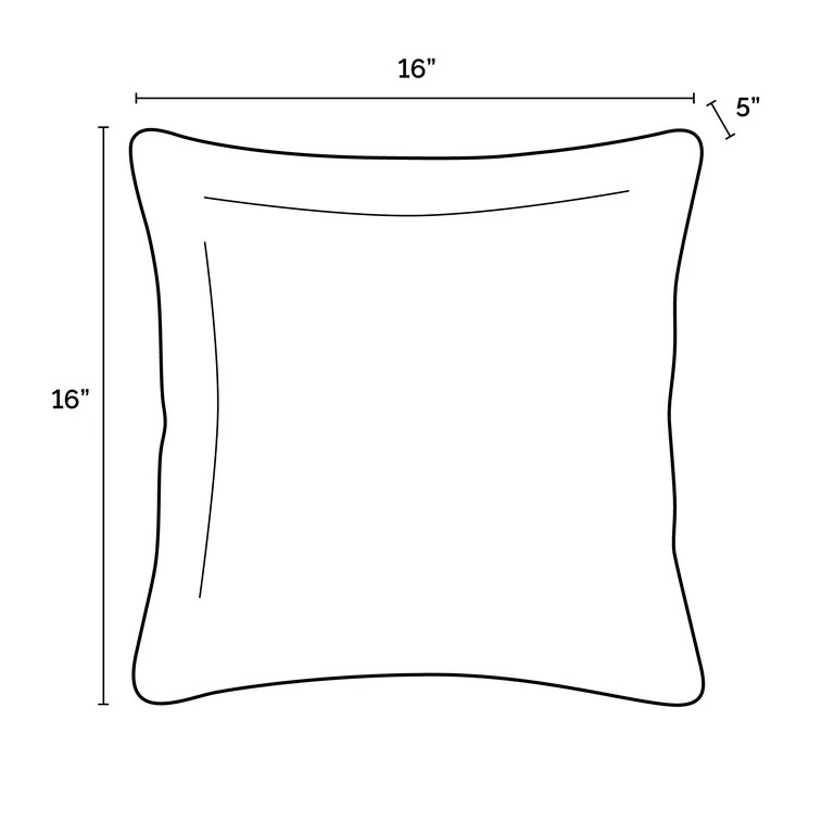 Arden Selections Outdoor Toss Pillow (2 Pack) 16 x 16, Coastal Green Leaf | Walmart (US)