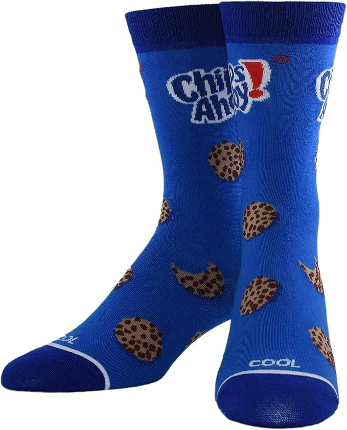 Cool Socks Novelty Crew Dress Sock, Women's, Food, Snacks & Chips, Funny Cute | Amazon (US)