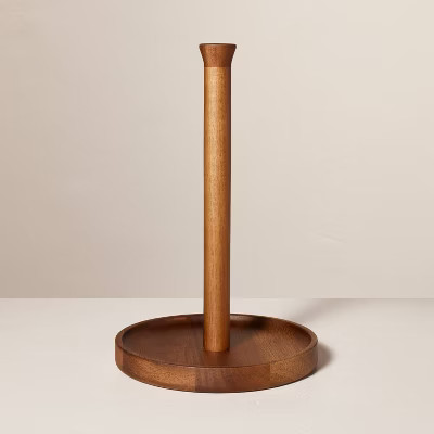 Wooden Paper Towel Holder Brown - Hearth & Hand™ with Magnolia: Acacia Wood, Countertop Design,... | Target