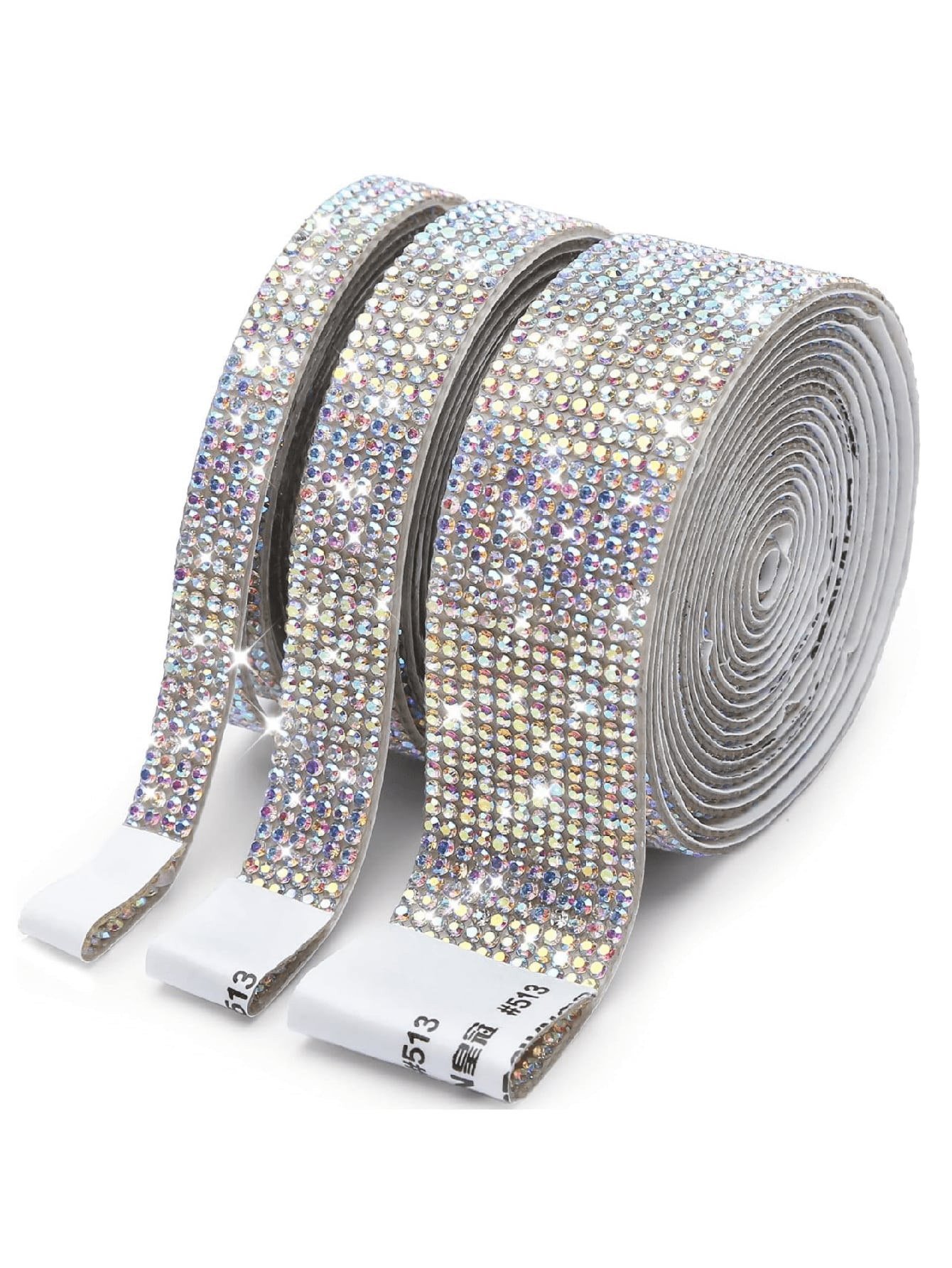 Self-Adhesive Crystal Rhinestone Ribbon DIY Decoration Sticker With 2 Mm Rhinestones For DIY Even... | SHEIN