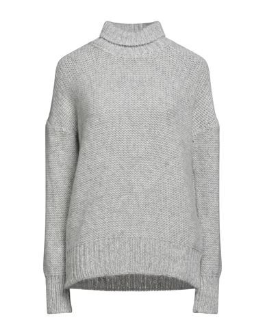 Sly010 Woman Turtleneck Light grey Size 8 Polyester, Alpaca wool, Polyamide, Wool | YOOX (US)