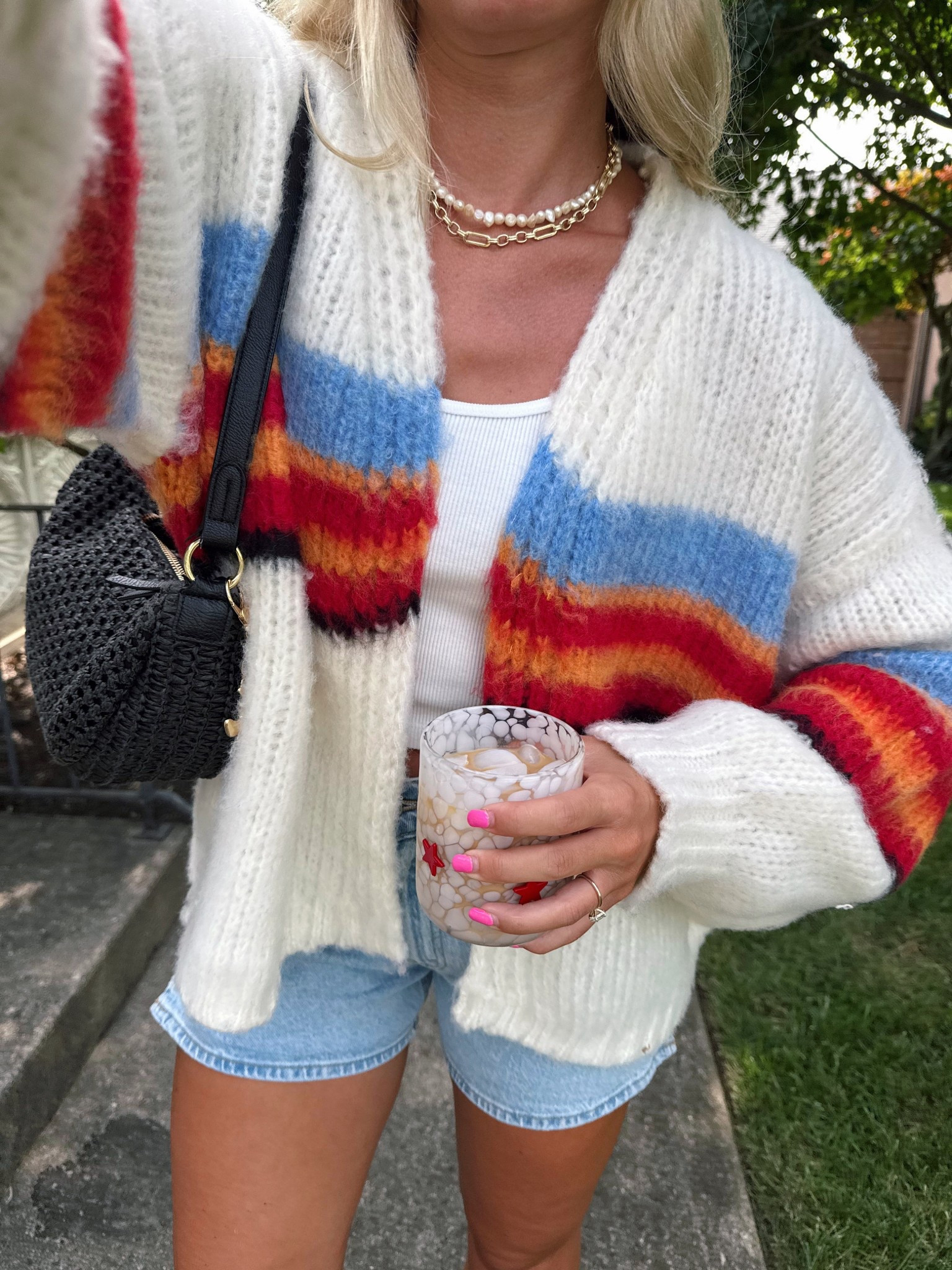 Outfit of the day 🤍🍓🫐🍁 sweater is from my store (Waterlilyclothing.com) launching this Sunday at 3pm ET 💌