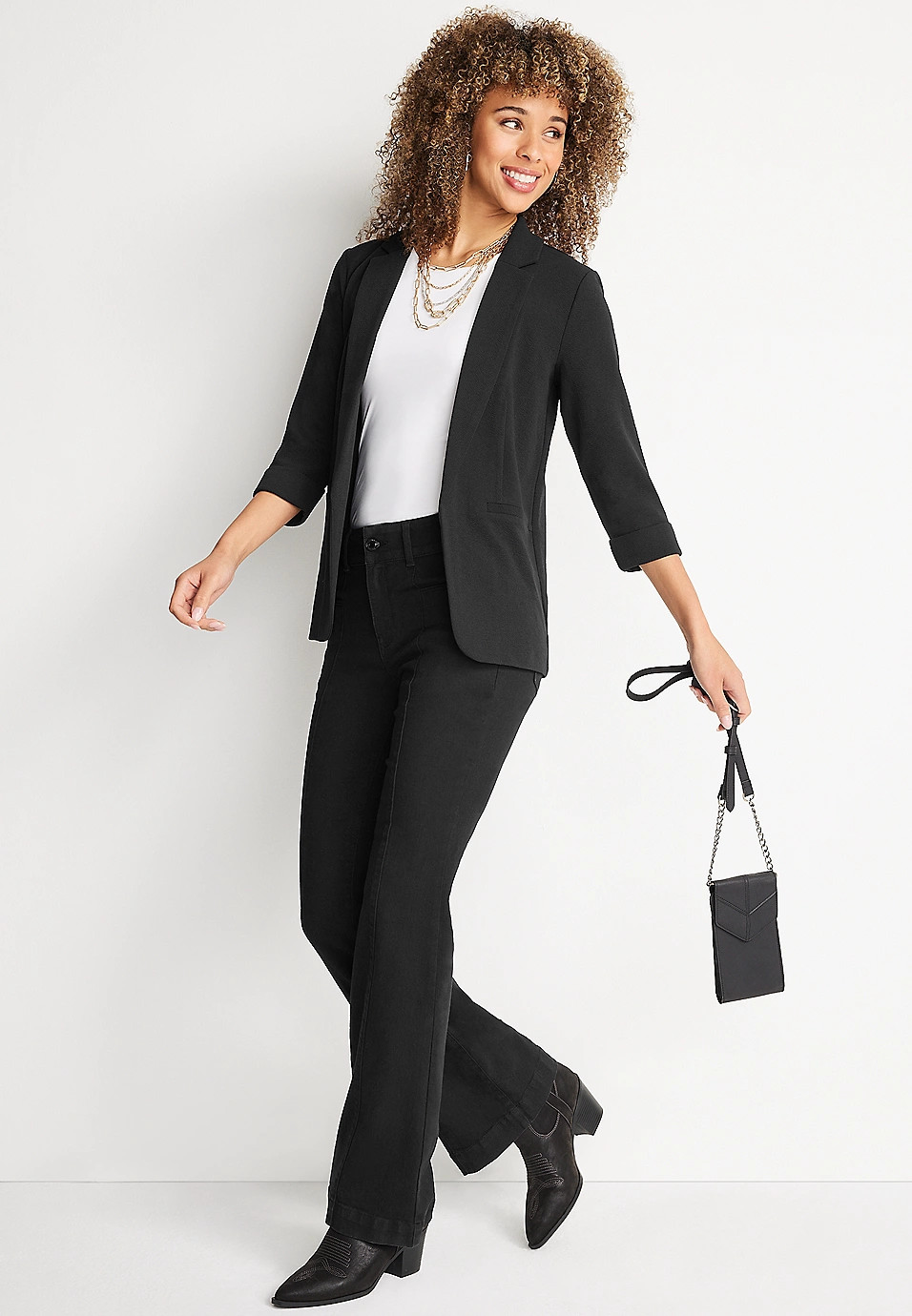Versa Open Front Blazer | Maurices
