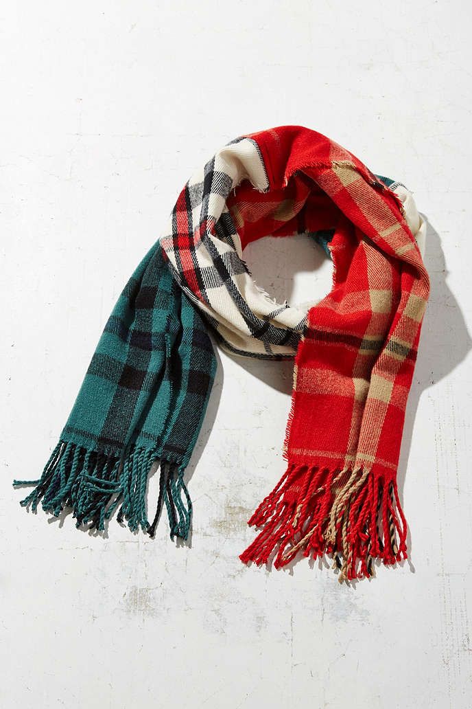 Mixed Plaid Scarf | Urban Outfitters US