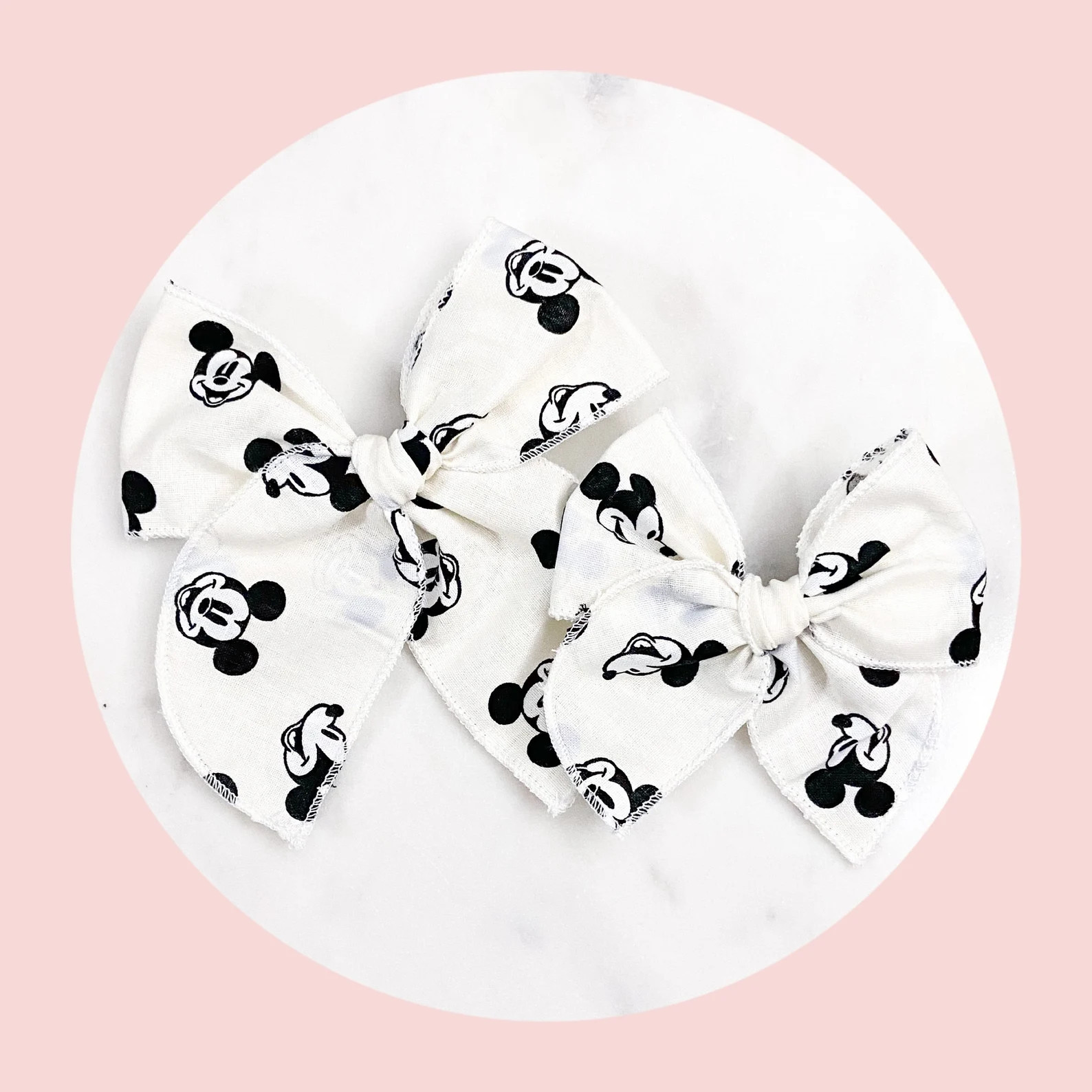 Mickey Mouse Hair Bow Disney Bow Hair Clip Baby Headband - Etsy | Etsy (US)