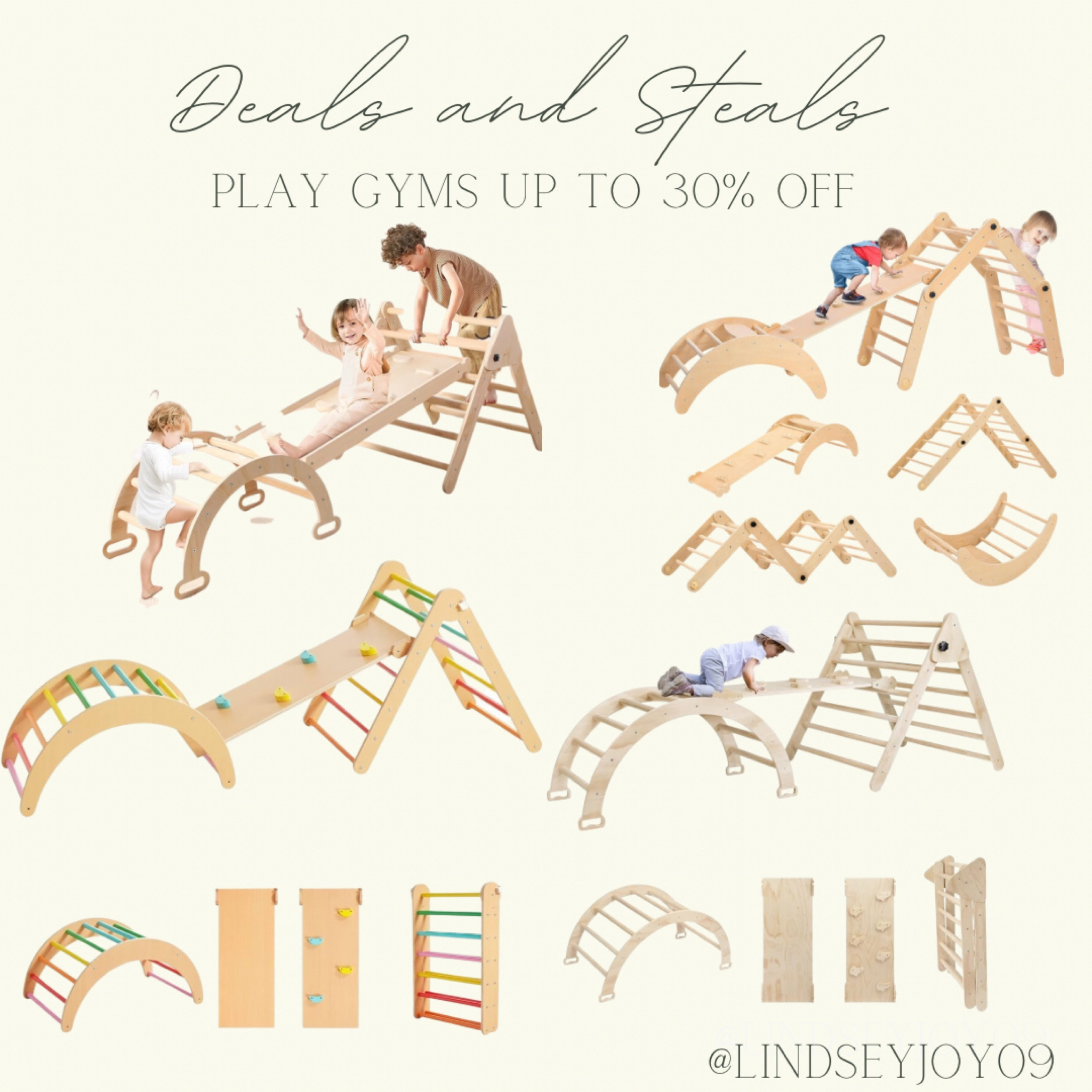 Wooden play gyms and climbing gyms already on sale! Up to 30% off! 

#LTKCyberWeek #LTKkids #LTKsalealert