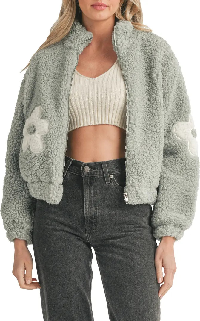 All in Favor Flower Fleece Jacket | Nordstrom | Nordstrom