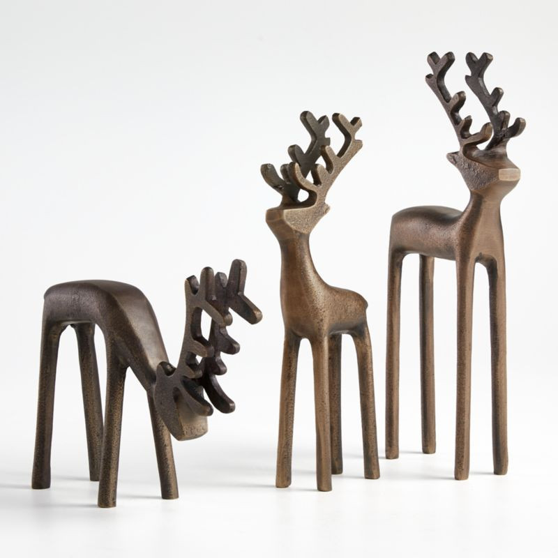 Brass Reindeer | Crate and Barrel | Crate & Barrel
