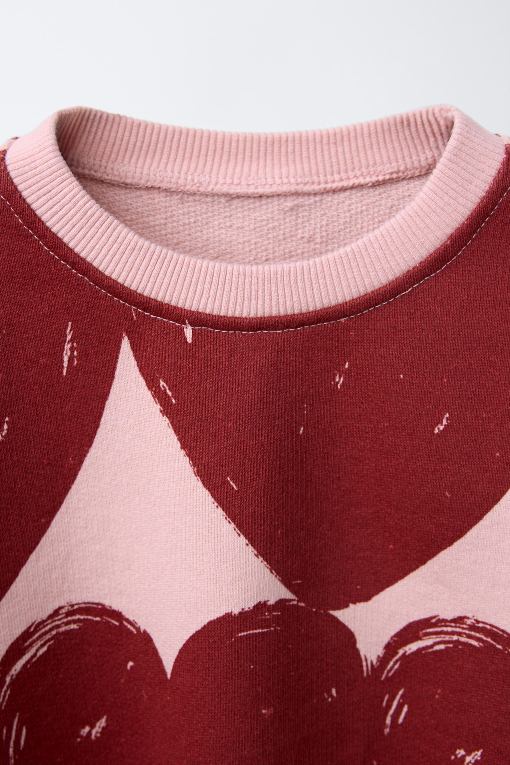 HEART PRINT SWEATSHIRT | Zara US