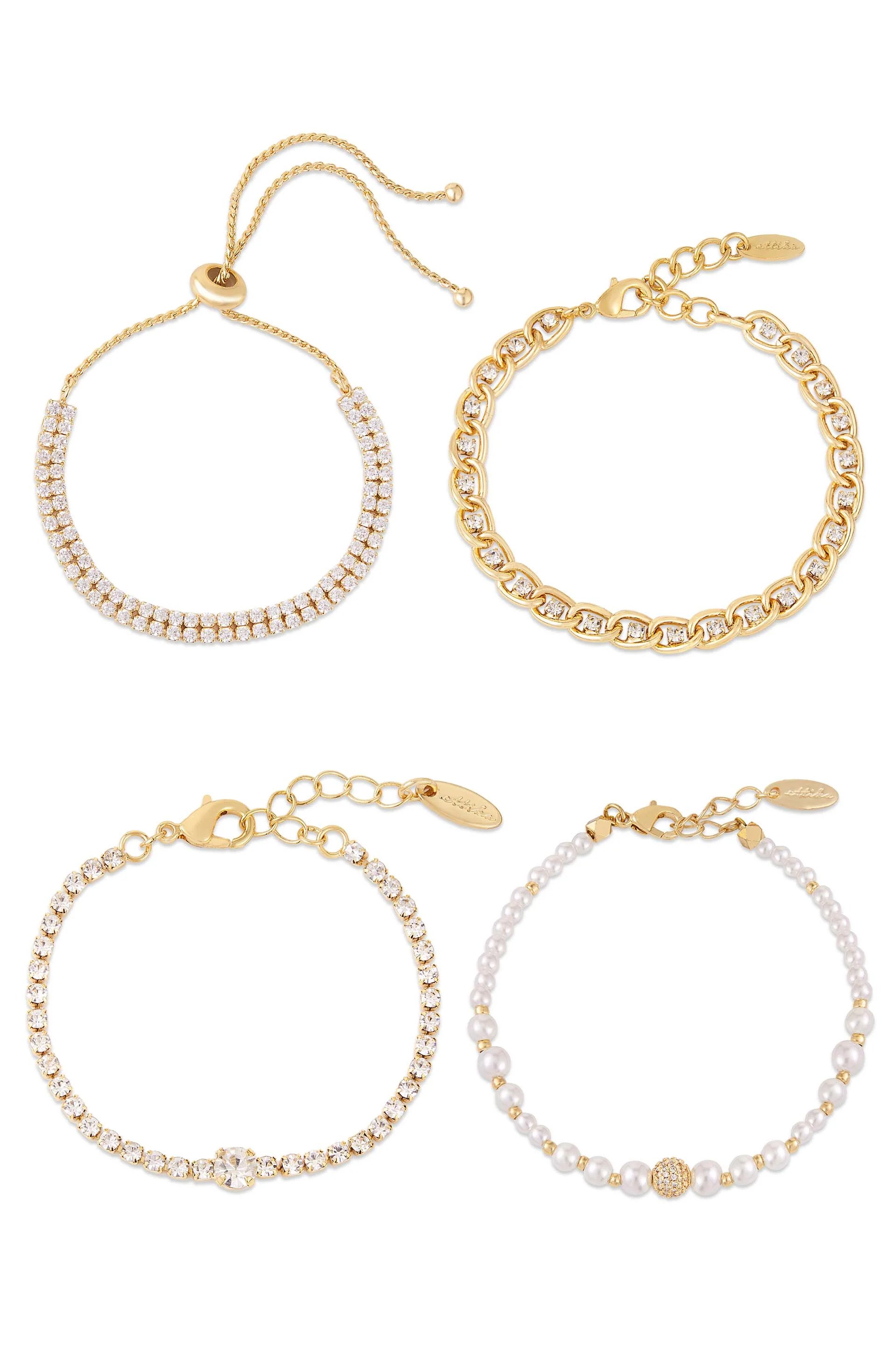 The Ultimate Pearl and Crystal Mixed Bracelet Stack | Ettika