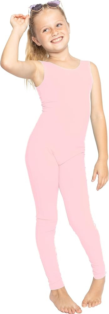 STRETCH IS COMFORT Teamwear Girl's Cotton Tank Unitard | Amazon (US)