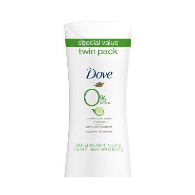 Dove Beauty Aluminum Free Cucumber & Green Tea Deodorant Stick Twin Pack - 2.6oz/2ct | Target
