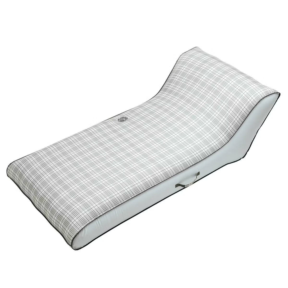 Layered Plaid Inflatable Pool Lounger Green/Blue - Hearth & Hand™ with Magnolia | Target