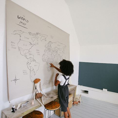 Gathre World Map Tapestry | West Elm (US)