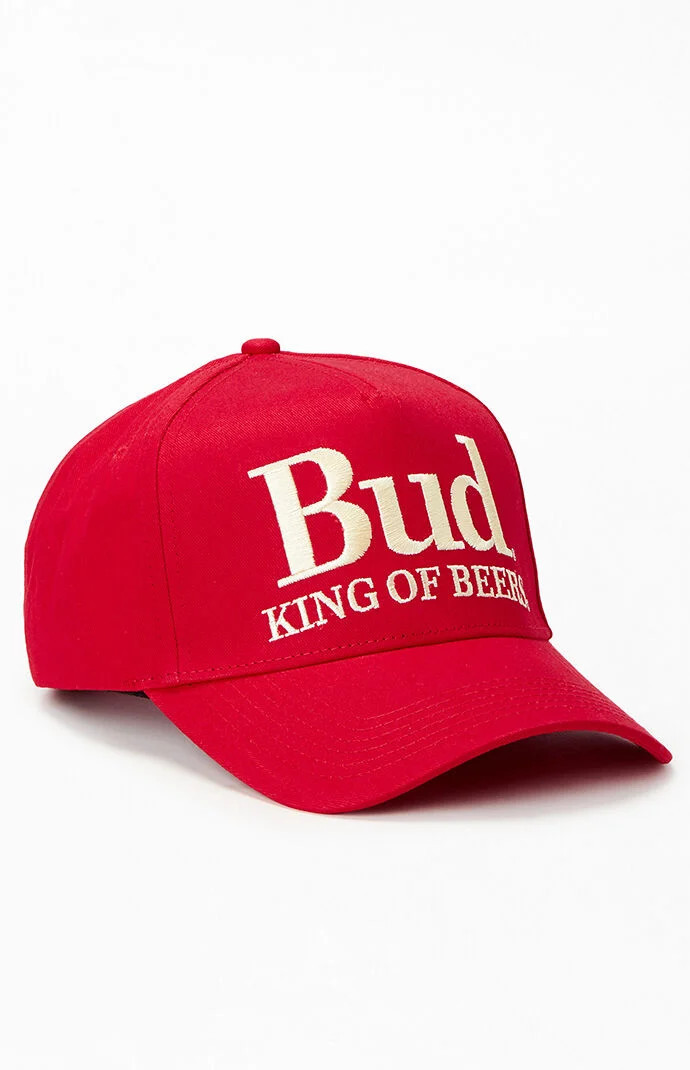 Budweiser By PacSun Logo Snapback Hat in Red | PacSun