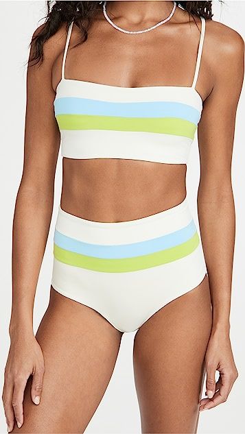 Rebel Stripe Bikini Top | Shopbop