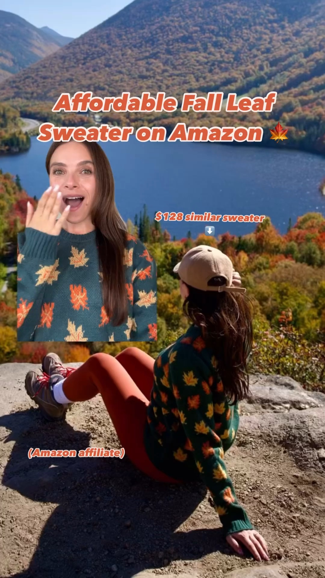 Fall leaf sweater lookalike from Amazon - under $30. It’s so comfy and cozy. 

#LTKFindsUnder50 #LTKSeasonal