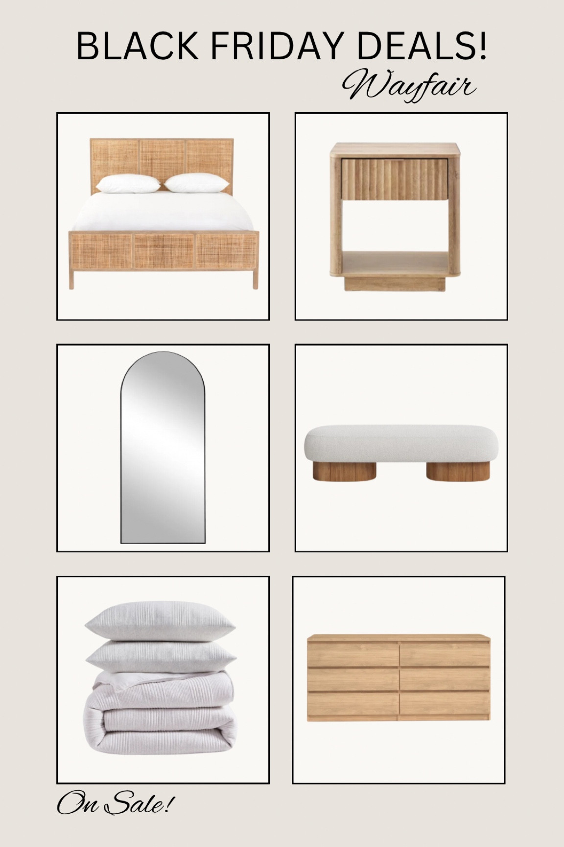 Shop Black Friday deals @wayfair up to 80% off and free shipping during their Black Friday event!

#wayfair #wayfairpartner #bedroomfinds #bedroom #neutralhome #onsale #blackfriday

#LTKSaleAlert #LTKHome