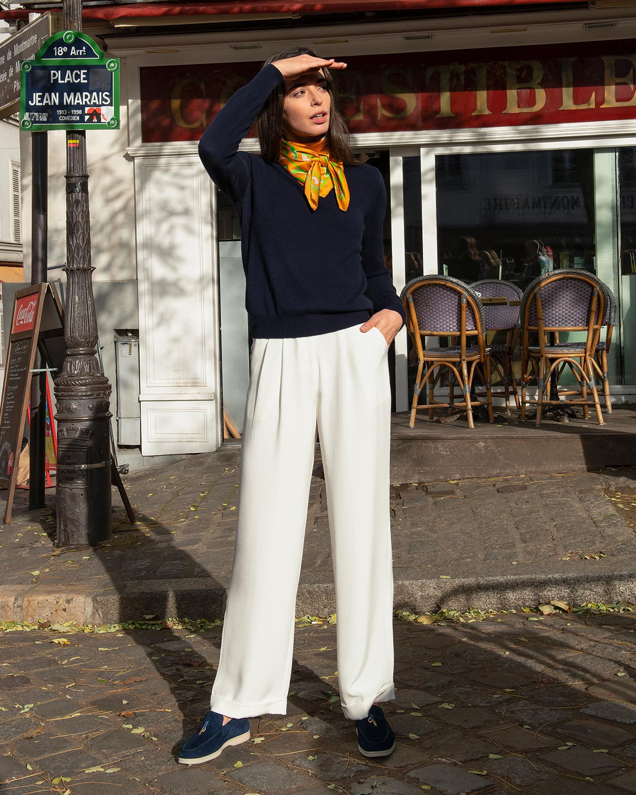 Timeless Pleated Wide-Leg Dense Silk Trousers | LilySilk