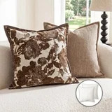 Pentantan Decorative Throw Pillow, 18"x18" Soft Couch Pillows with 2-Pack Inserts, Boho Floral Cu... | Walmart (US)