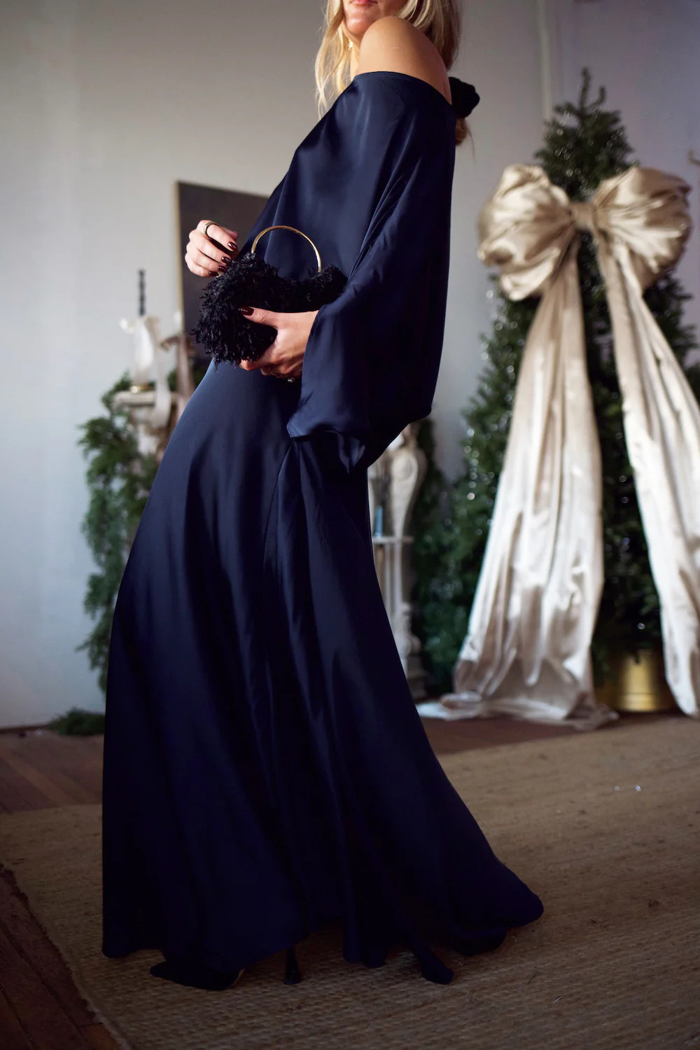 Bias Cut Slip Skirt - Navy | How Do You Wear That