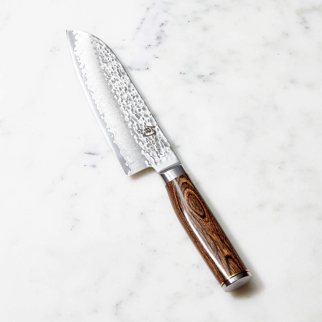 Shun Premier 7" Santoku Knife + Reviews | Crate & Barrel | Crate & Barrel