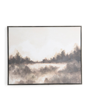 22x28 Brown Black And Gray Abstract Landscape Framed Wall Art | TJ Maxx