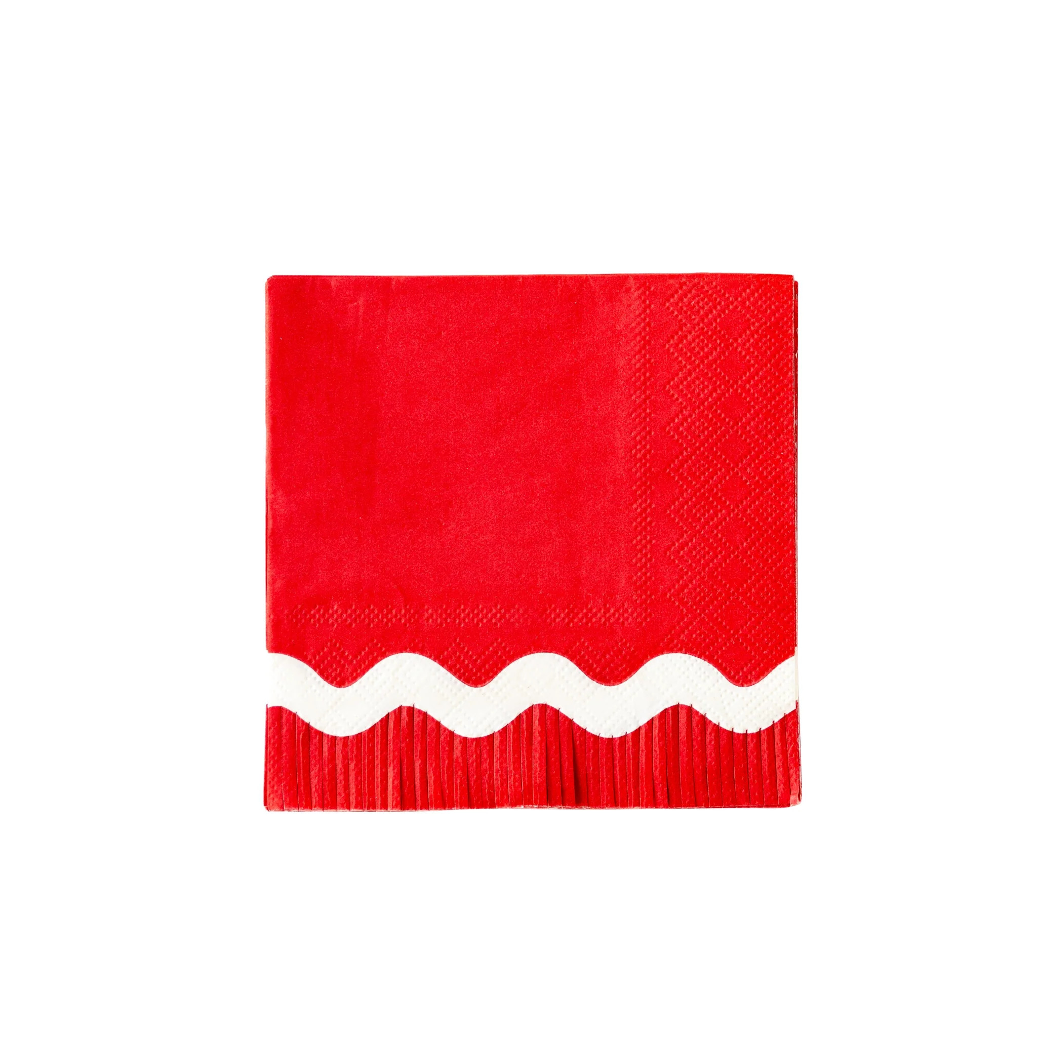 Believe Ric Rac Fringe Cocktail Paper Napkin | My Mind's Eye