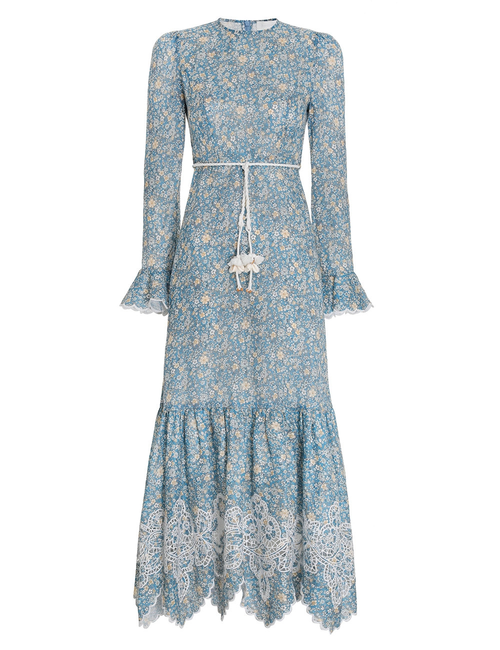 Carnaby Frill Long Dress | ZIMMERMANN (APAC)