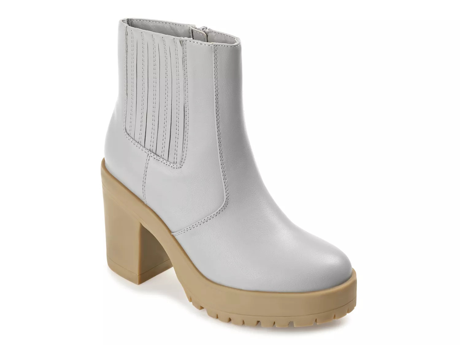 Journee Collection Riplee Platform Bootie | Women's | Grey | Size 9.5 | Boots | DSW