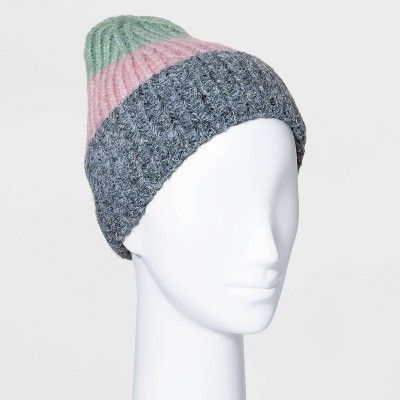 Women's Color Block Beanie - A New Day™ | Target