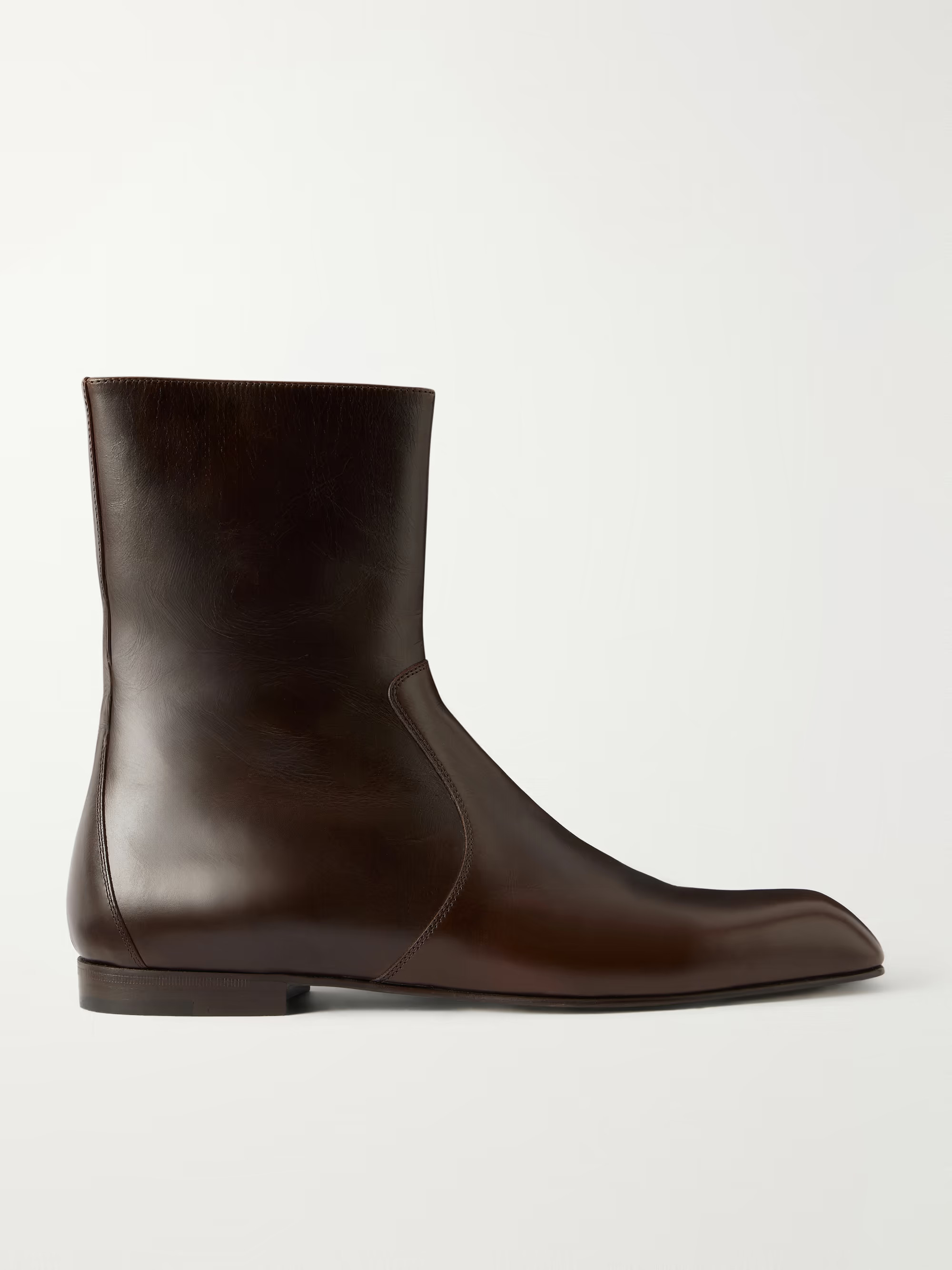 KHAITE Leather ankle boots | NET-A-PORTER (UK & EU)