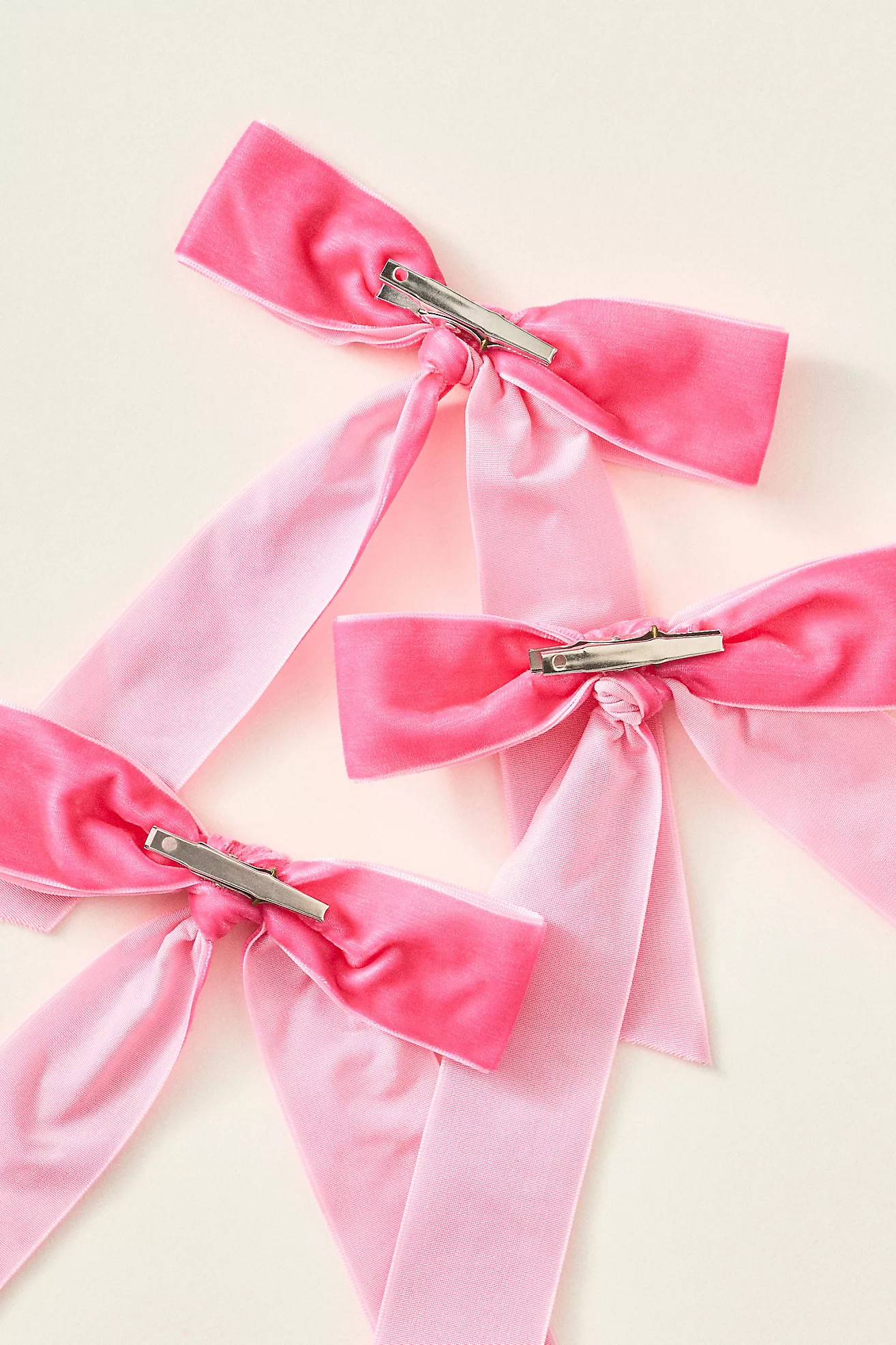 Velvet Bow Clip-On Ornaments, Set of 6 | Anthropologie (US)