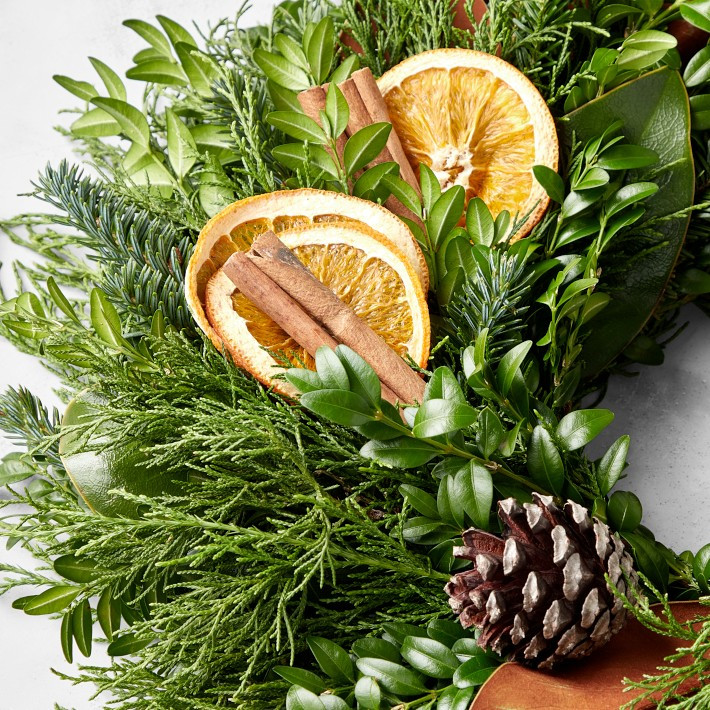Orange Spice Live Candle Ring, 12'' | Williams-Sonoma
