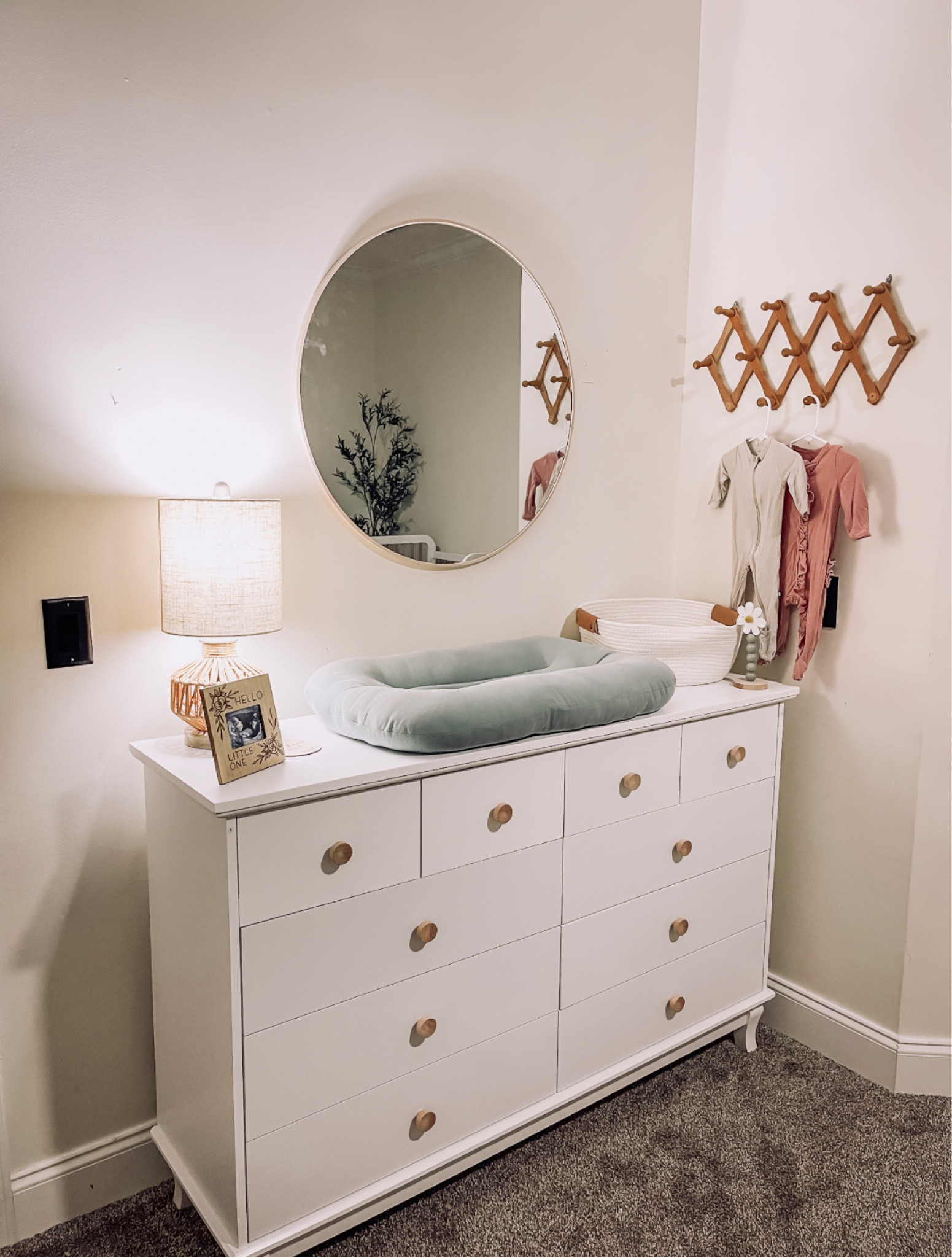 Dresser and changing nook 💛🌼 #nursery #nook #dresser #changingtable

#LTKbaby #LTKhome