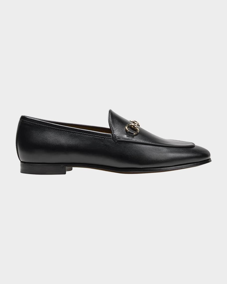 Gucci Jordaan Leather Horsebit Loafers | Neiman Marcus