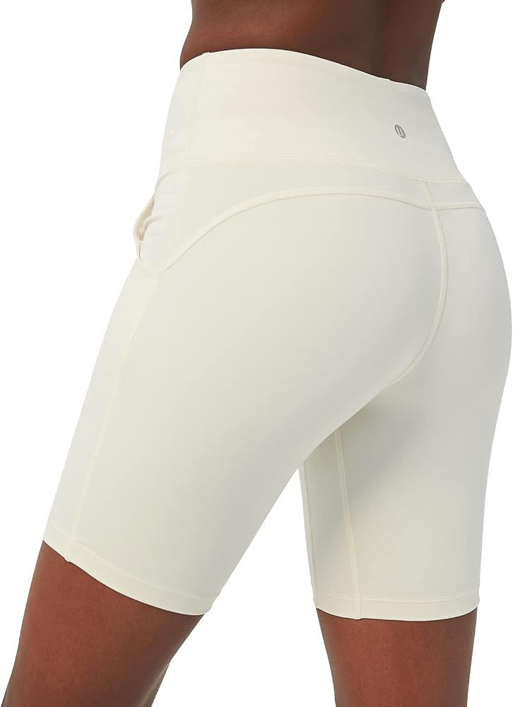 lulucheri Biker Shorts for Women with Pockets High Waisted Yoga Pants 8" | Amazon (US)